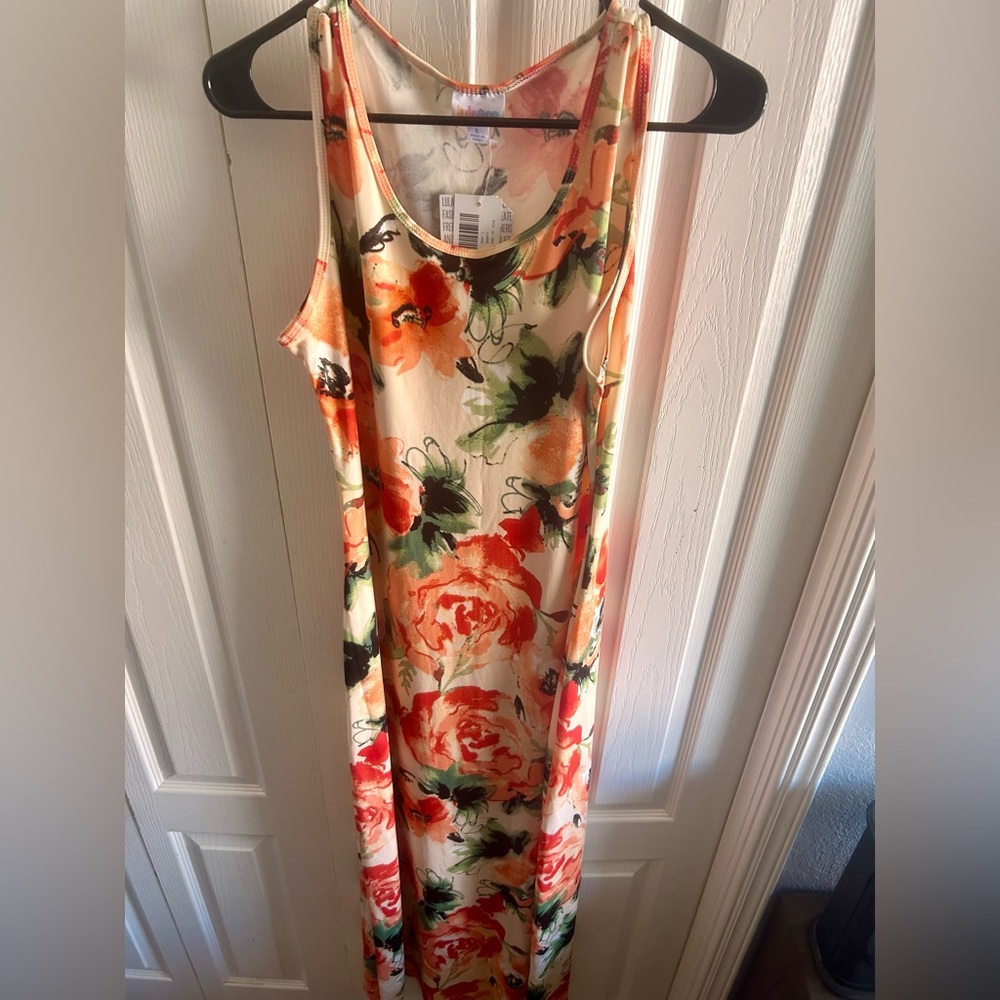 LuLaRoe Floral Maxi Dress in Women’s Sz Large NWT - Picture 3 of 5